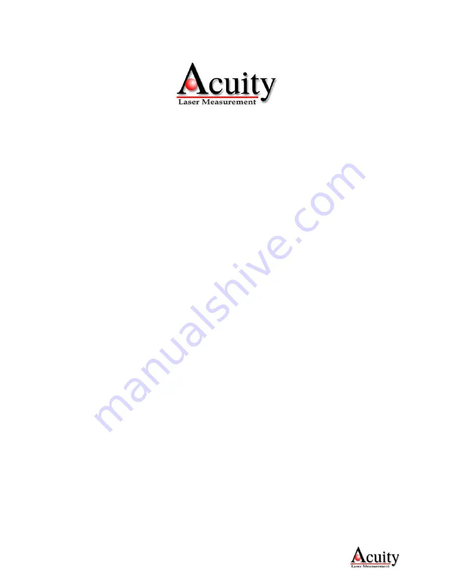 Acuity AccuRange AR1000 User Manual Download Page 4