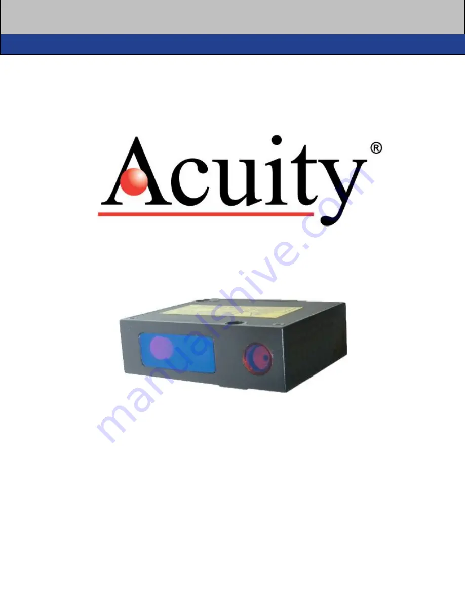 Acuity AccuRange AR500 Скачать руководство пользователя страница 1