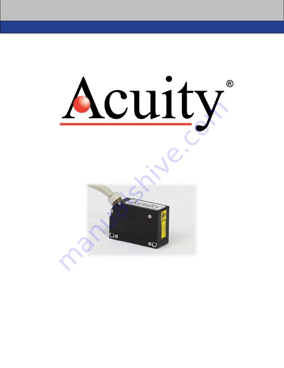 Acuity AR100 -50 User Manual Download Page 1