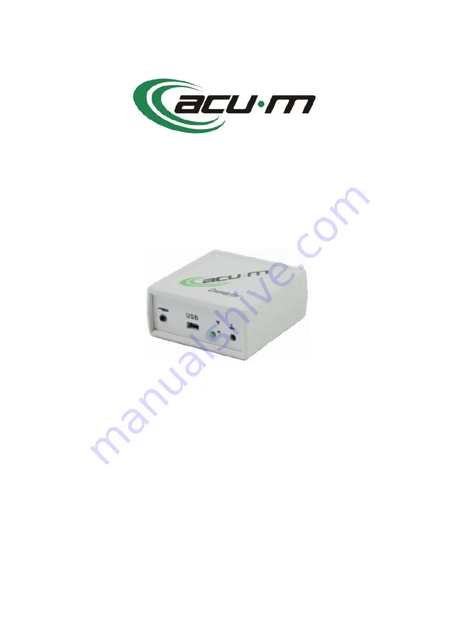 ACUM ACU-M User Manual Download Page 1