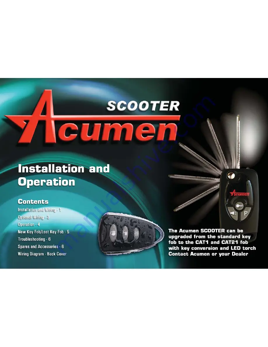 Acumen 51020 Installation And Operation Manual Download Page 1