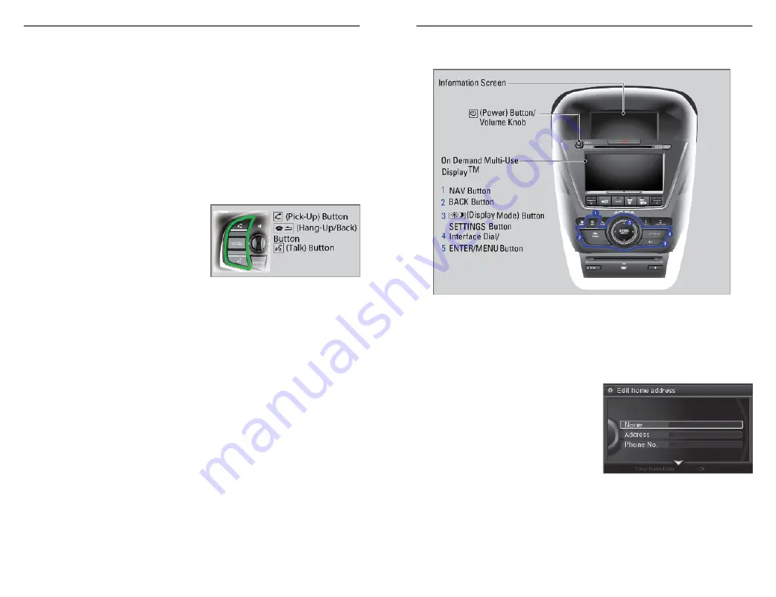 Acura MDX 2020 Owner'S Manual For Quick Reference Download Page 55