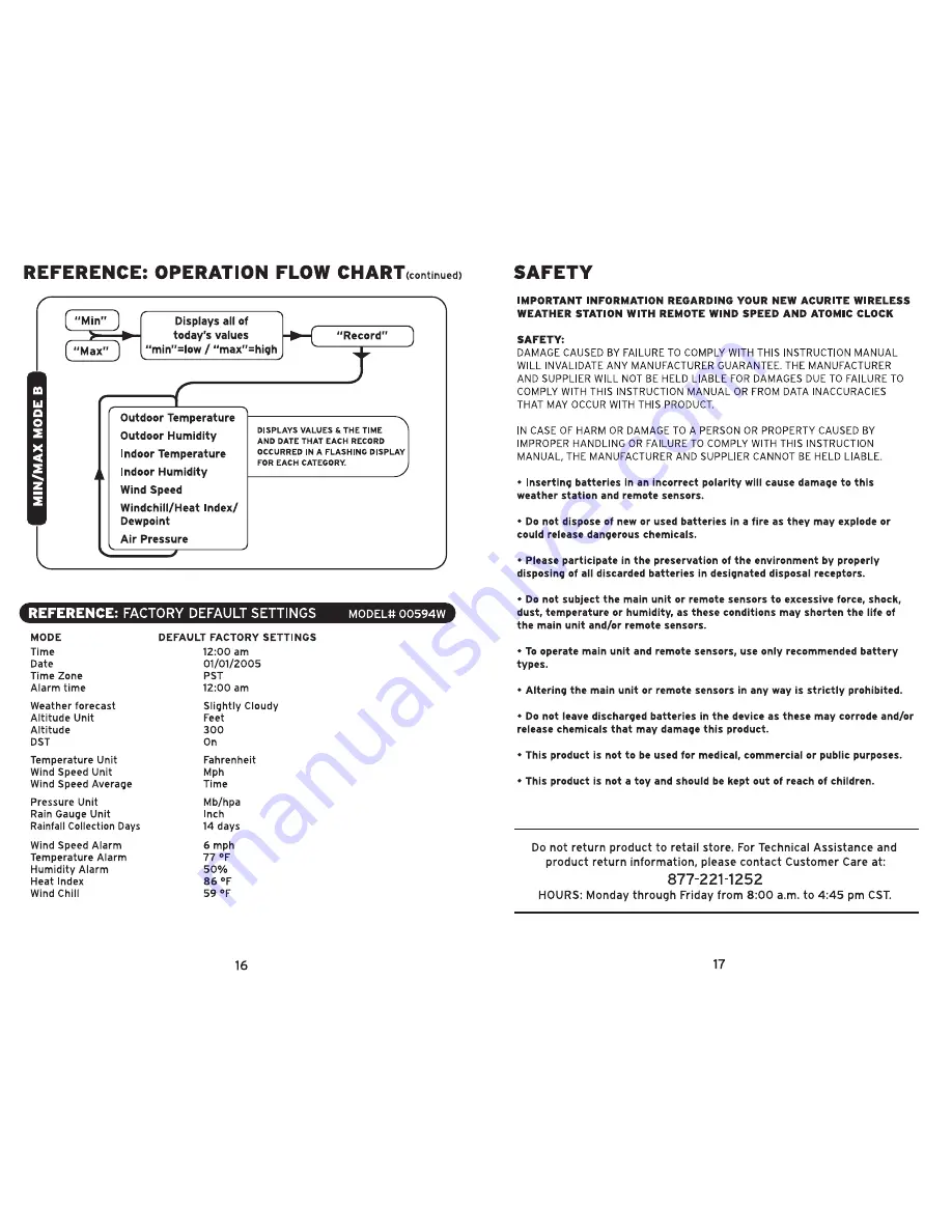 AcuRite 00594W Instruction Manual Download Page 9