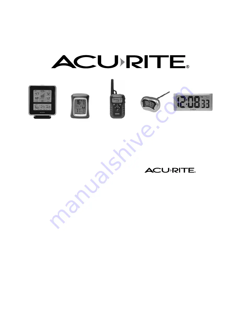 AcuRite 00831A2 Instruction Manual Download Page 12