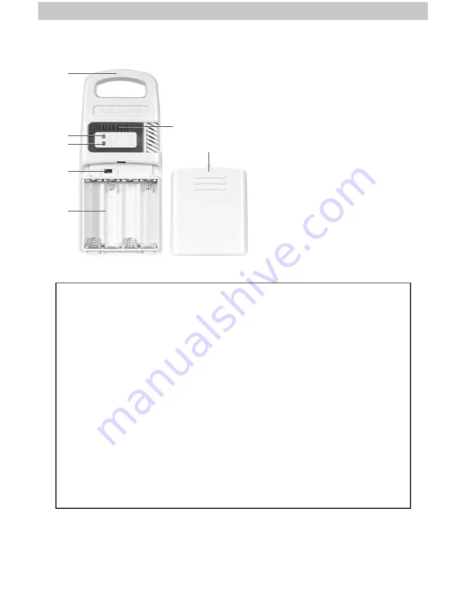 AcuRite 01021 Instruction Manual Download Page 3