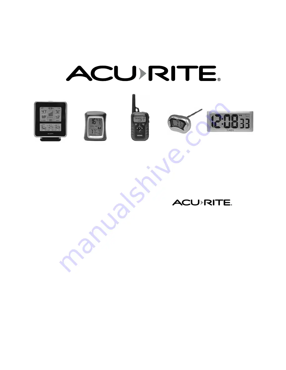 AcuRite 01021 Instruction Manual Download Page 24