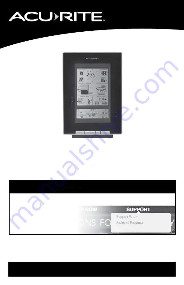 AcuRite 1502RX Instruction Manual Download Page 1