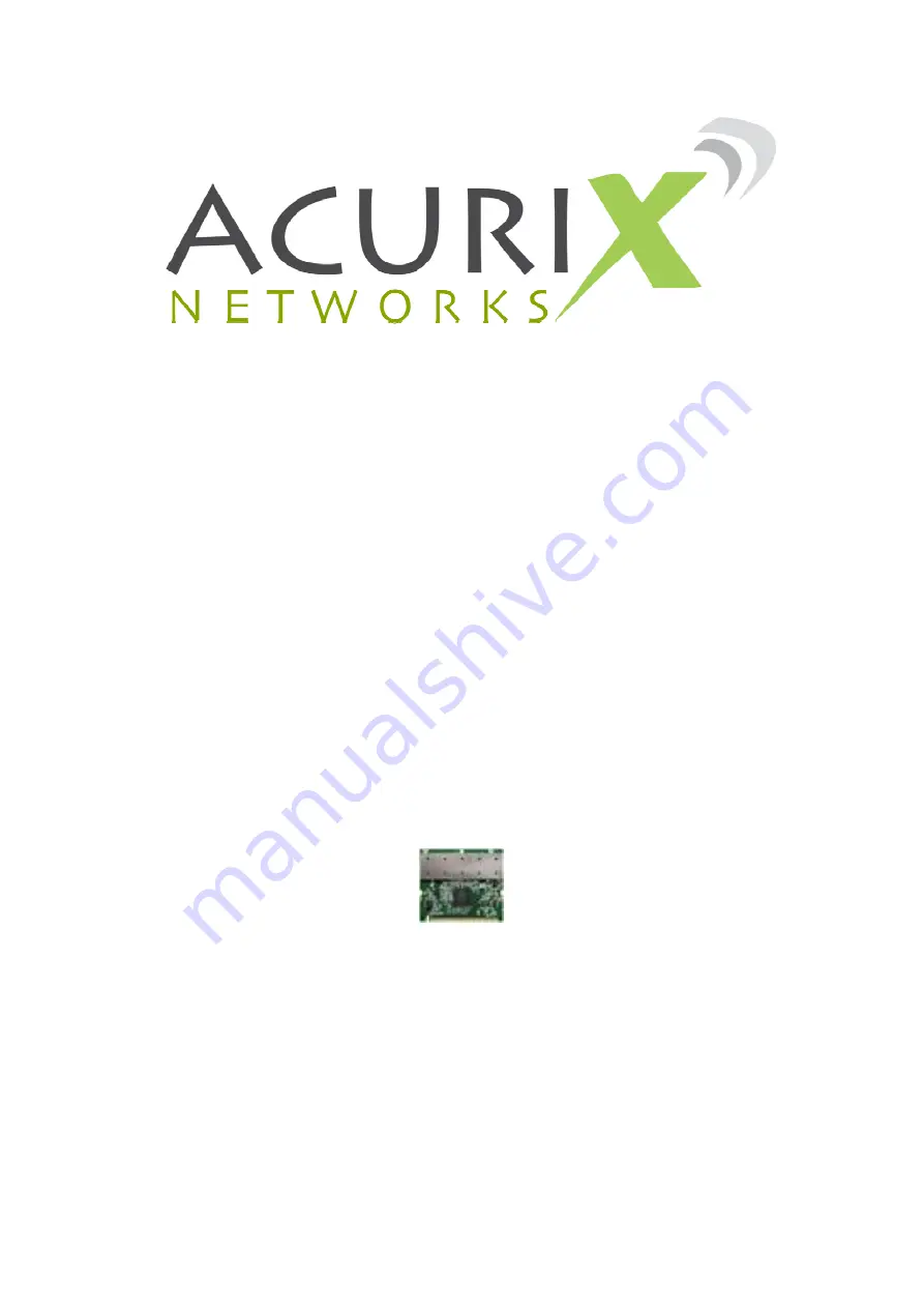 Acurix X52-N User Manual Download Page 1