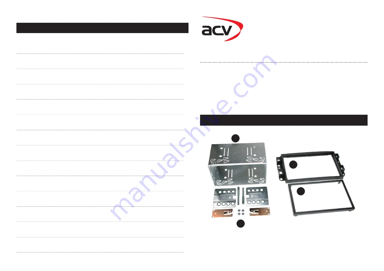 ACV 381087-01 Installation Manual Download Page 1