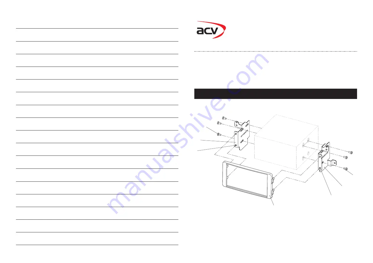 ACV 381200-17 Installation Manual Download Page 1