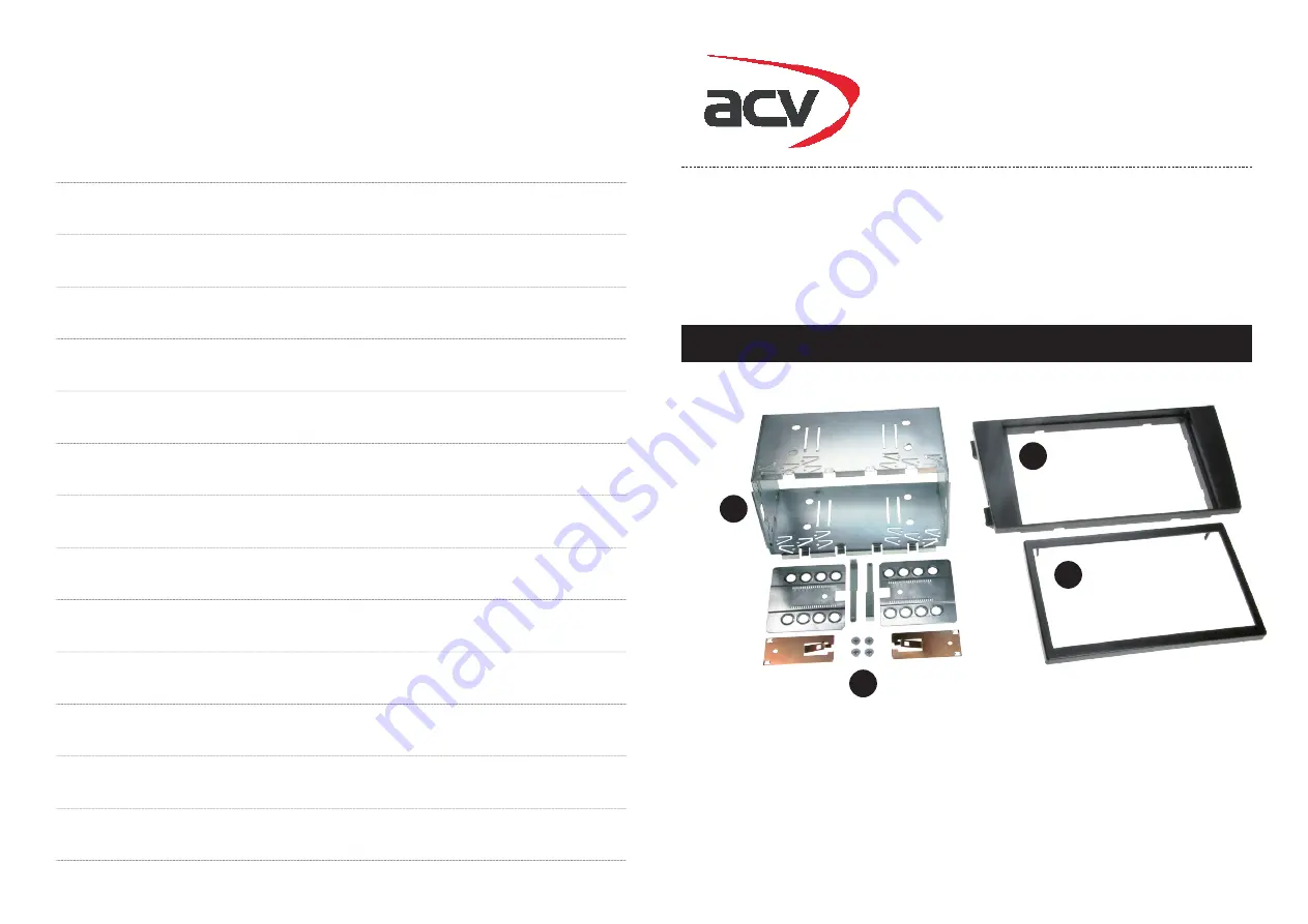 ACV 381320-13 Installation Manual Download Page 1