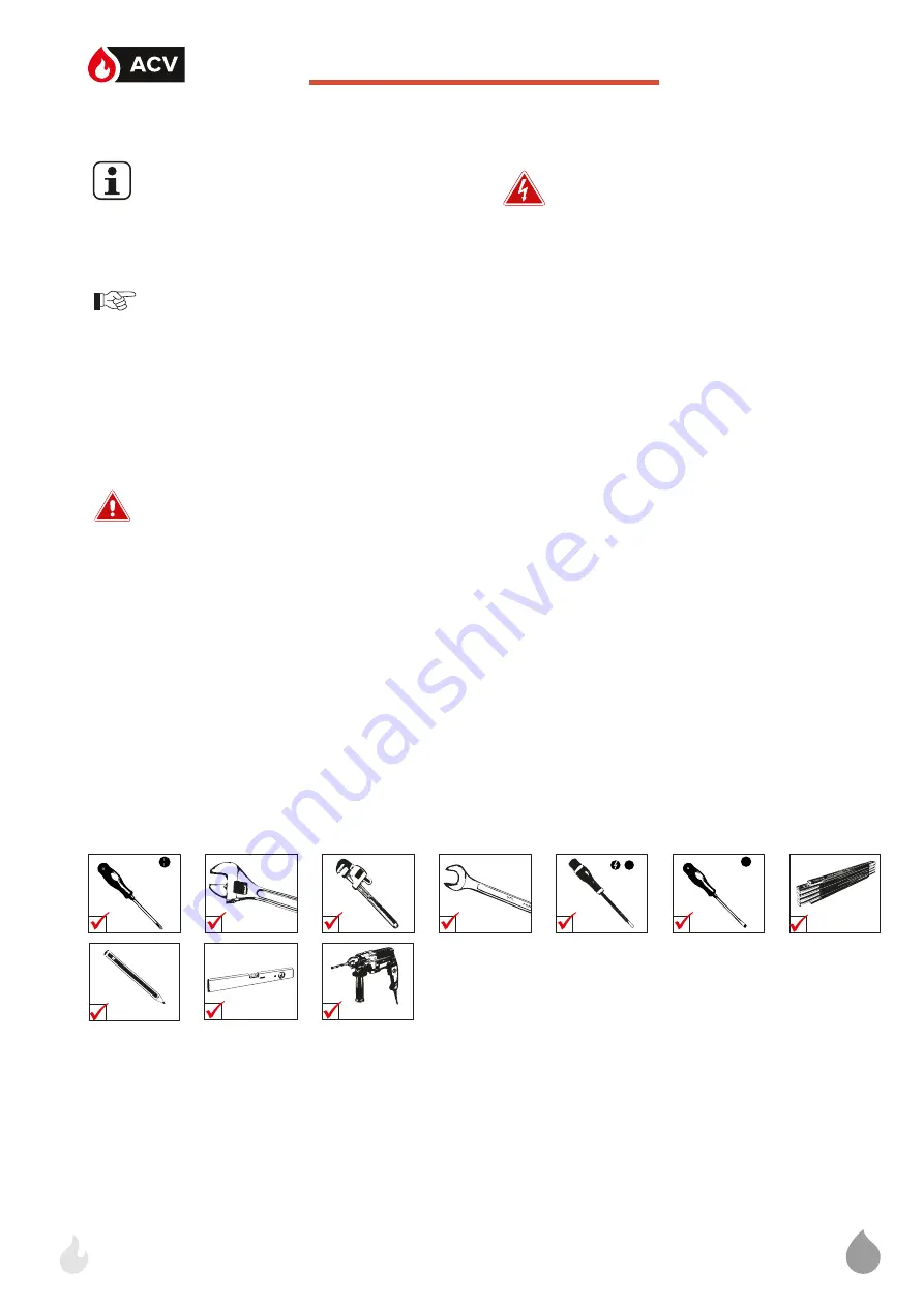 ACV E-Tech W 09 Mono Installation Operation & Maintenance Download Page 12