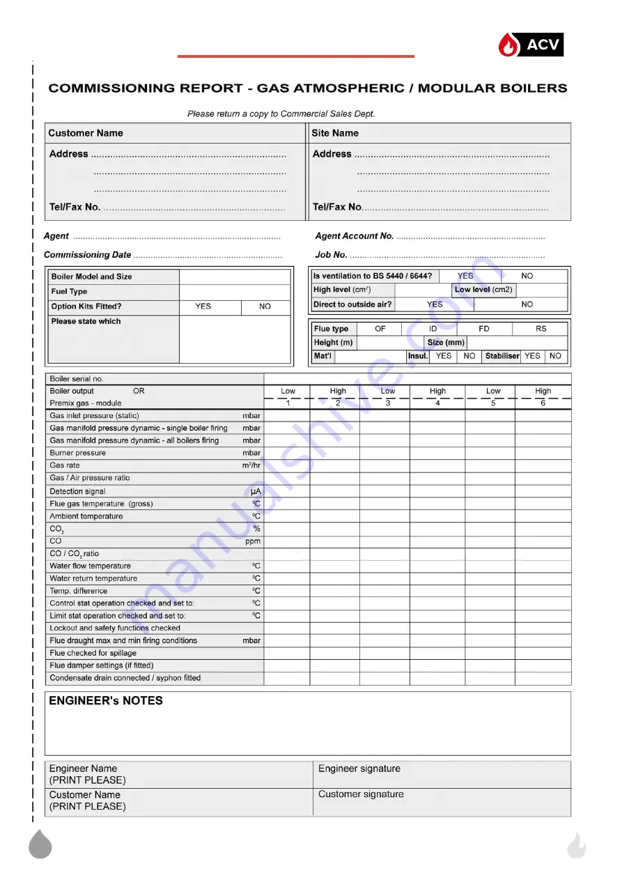 ACV EVO S 100 Installation, Use And Maintenance Instructions Download Page 149