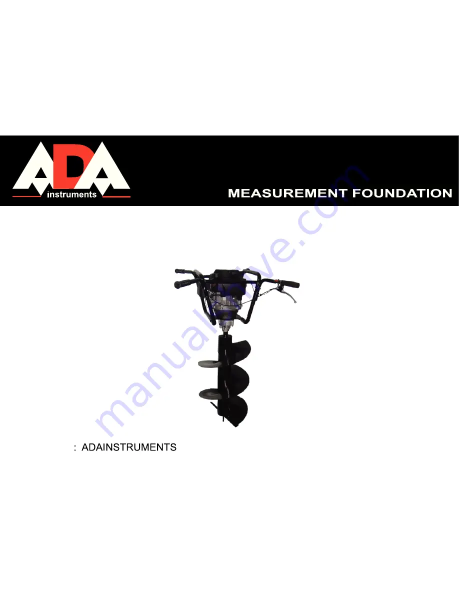 Ada GroundDrill-12 Operating Manual Download Page 1