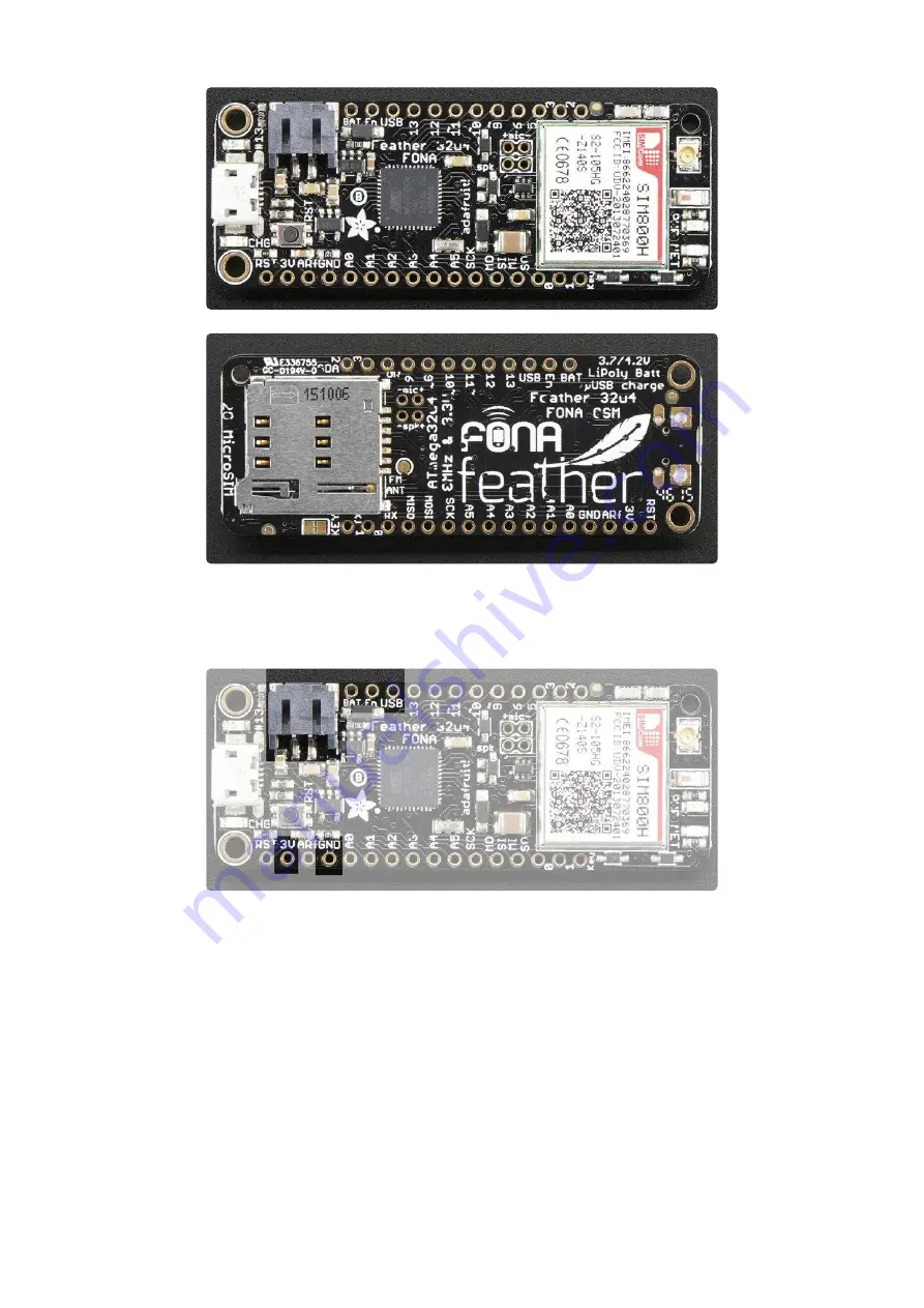 Adafruit Feather 32u4 FONA Manual Download Page 10