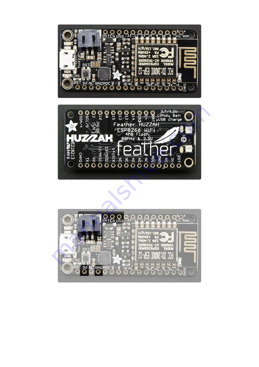 Adafruit Feather HUZZAH ESP8266 Скачать руководство пользователя страница 9