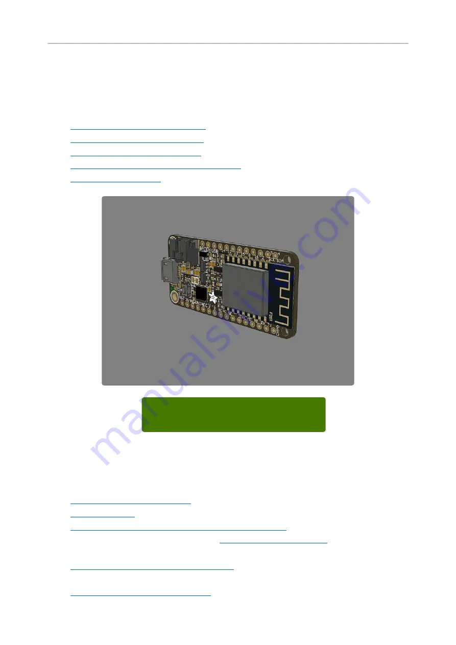 Adafruit Feather HUZZAH ESP8266 Manual Download Page 49