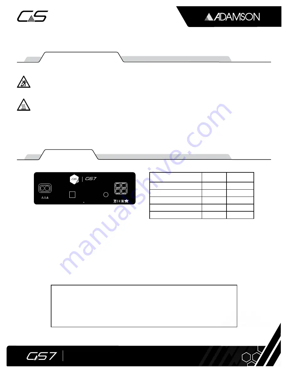 Adamson Systems Engineering 971-0005 Скачать руководство пользователя страница 5