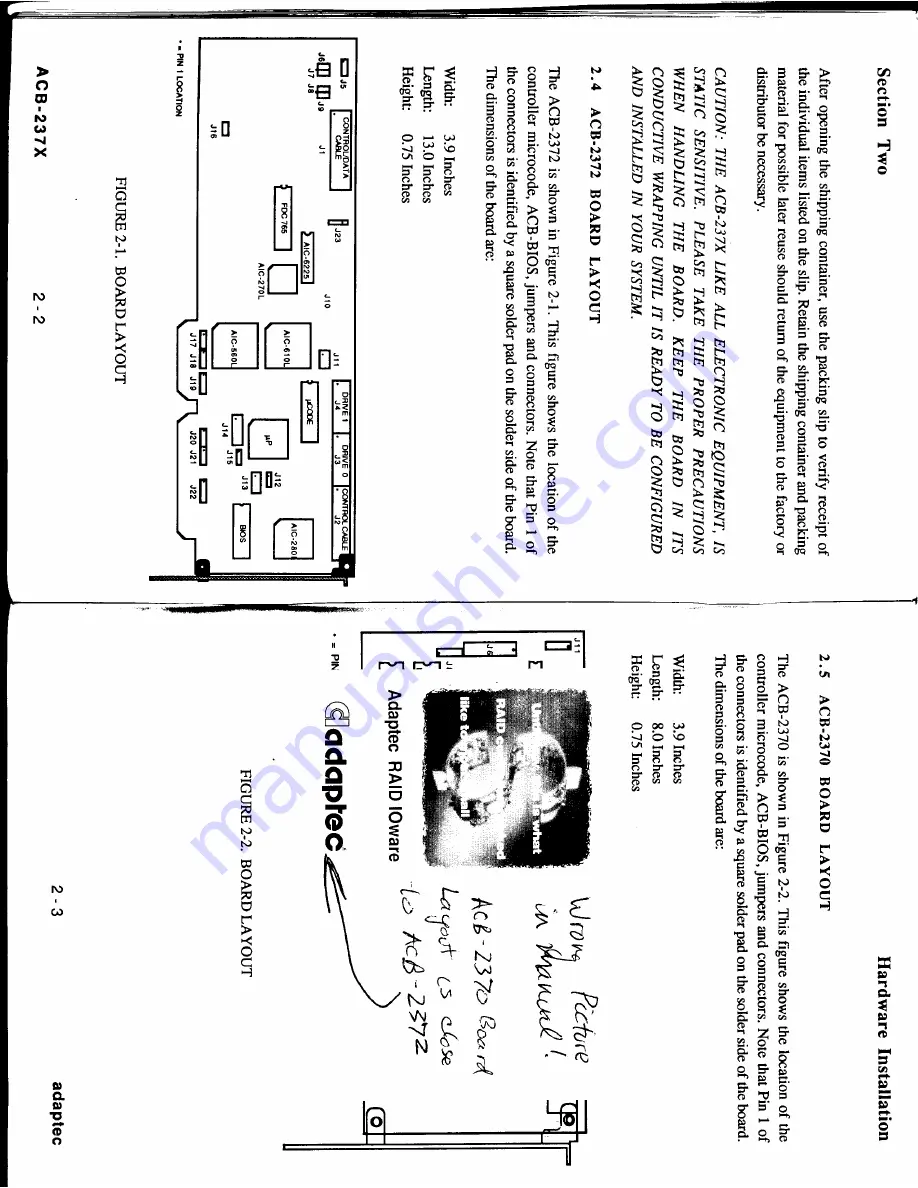 Adaptec ACB-2370 User Manual Download Page 3