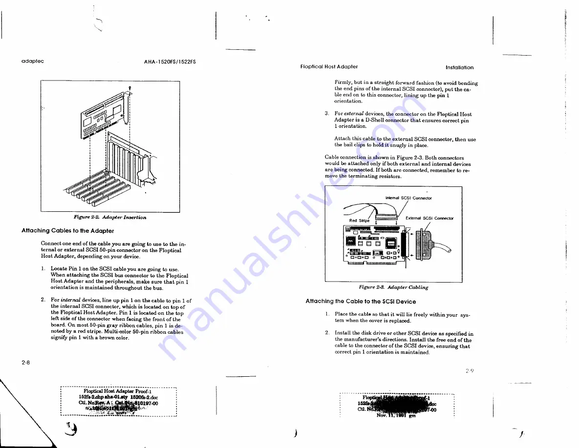 Adaptec AHA-1520FS User Manual Download Page 5