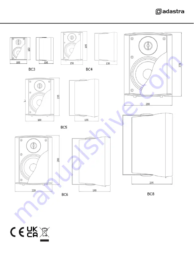 Adastra BC Series User Manual Download Page 4