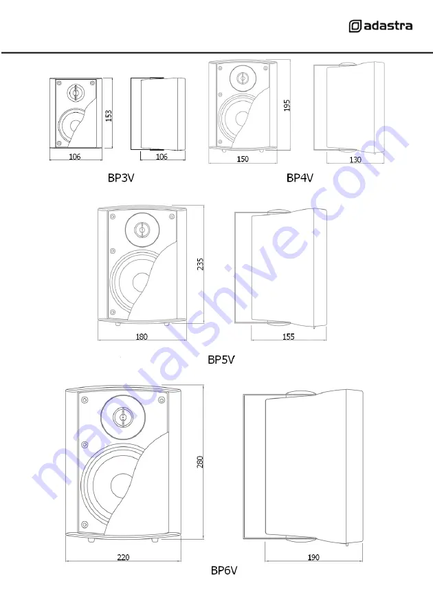 Adastra BP3V User Manual Download Page 3