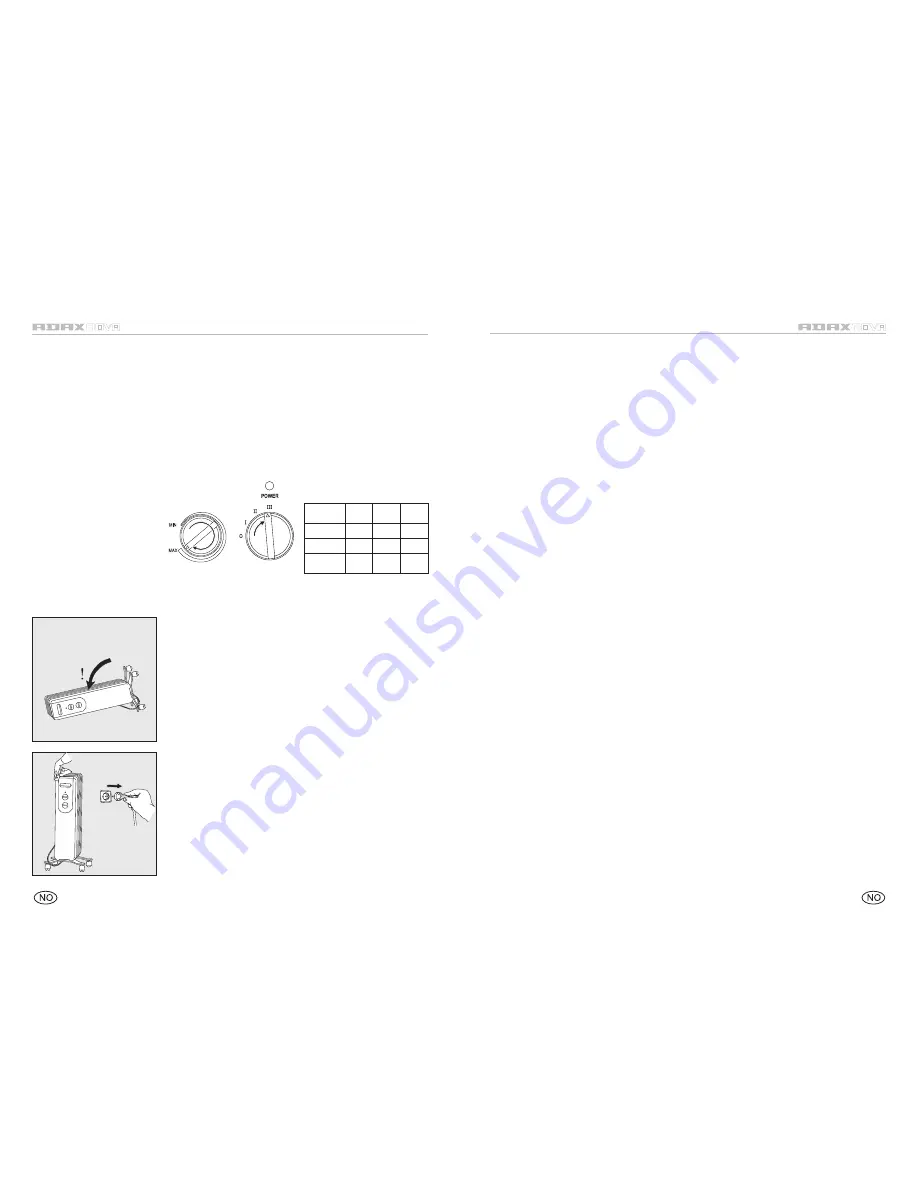 Adax NOVA 10 User Instruction Download Page 3