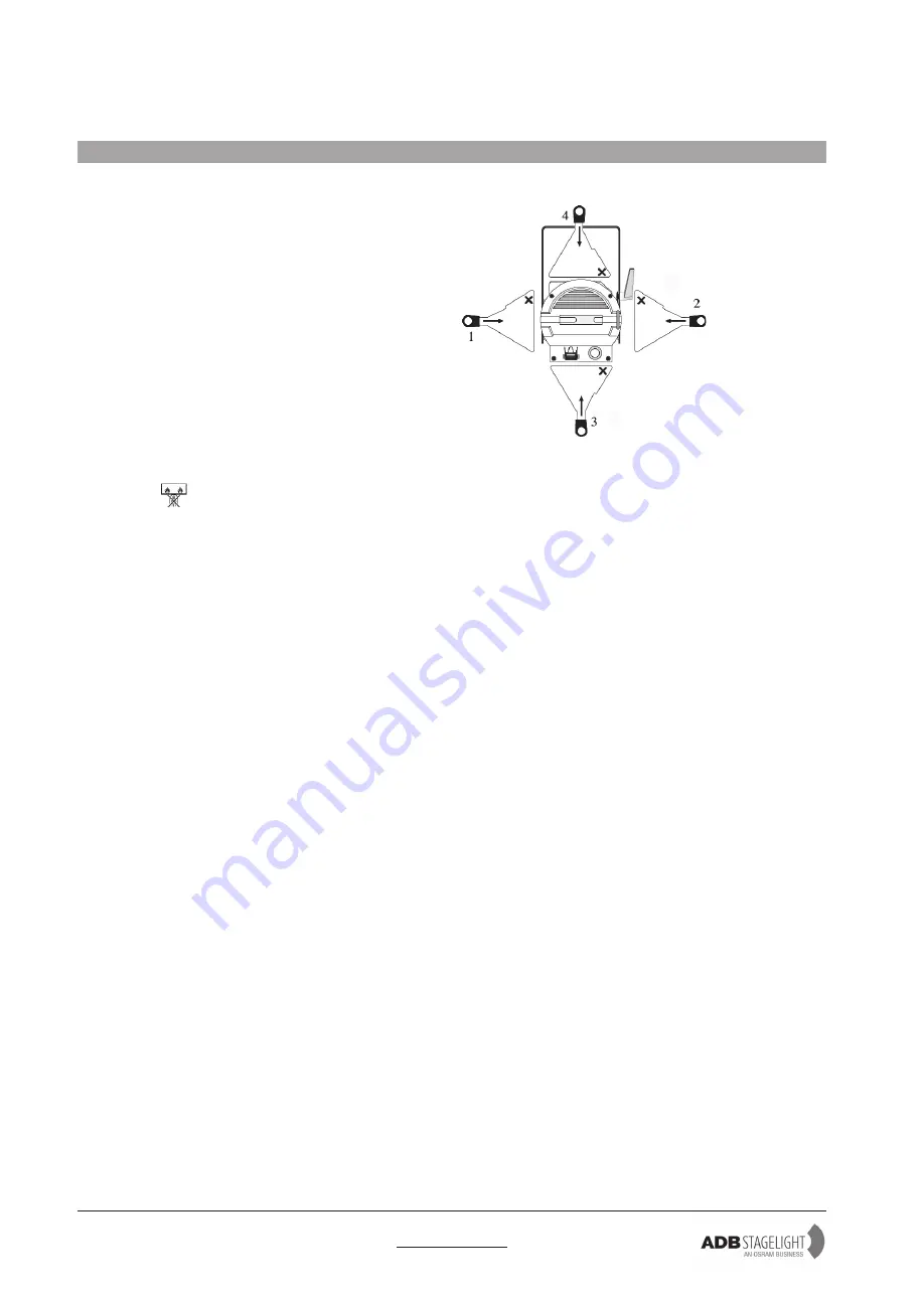 ADB Stagelight EUROPE 105 Series Instruction Manual Download Page 4