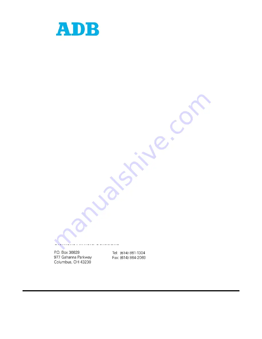 ADB L-860 Manual Download Page 1