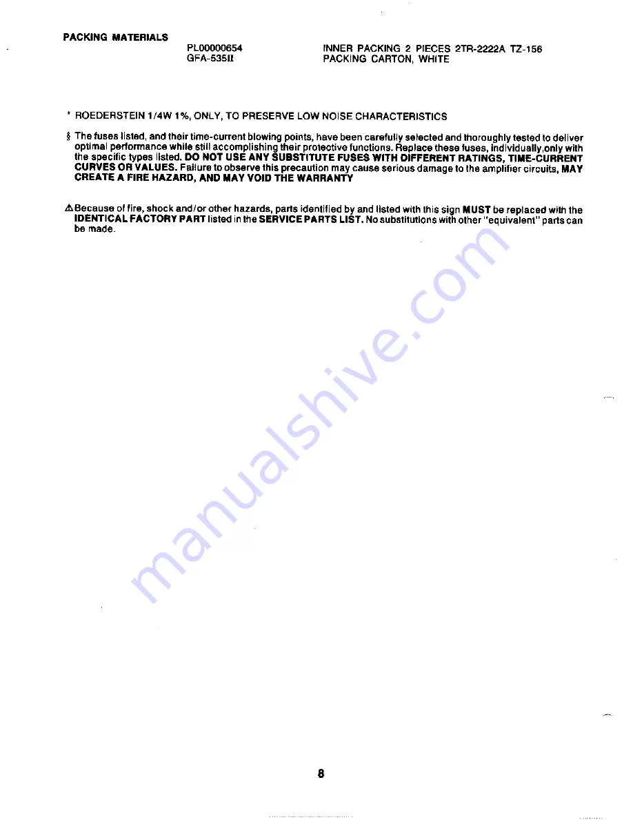 Adcom GFA-535II Service Manual Download Page 9