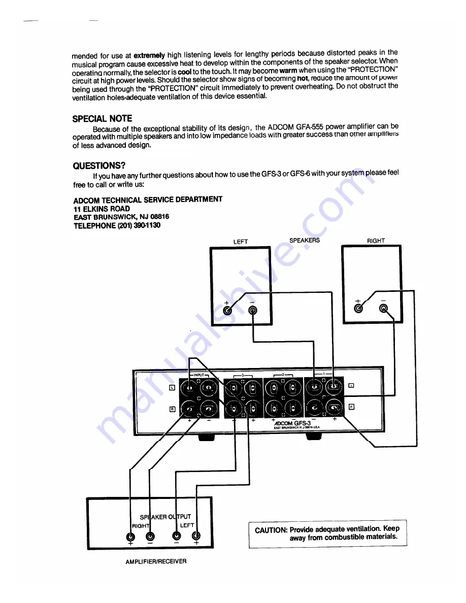 Adcom GFS-3 Скачать руководство пользователя страница 4