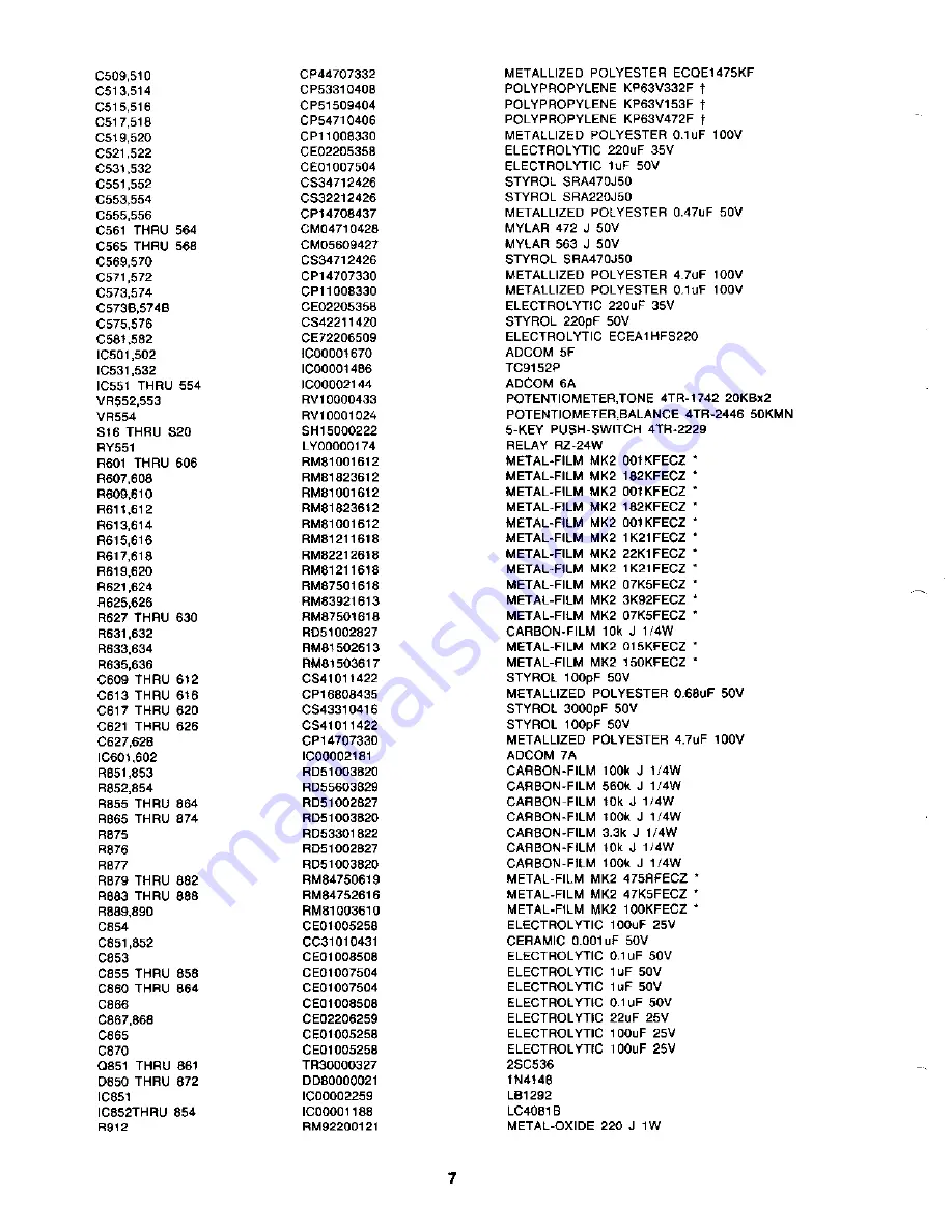 Adcom GTP-500II Service Manual Download Page 8