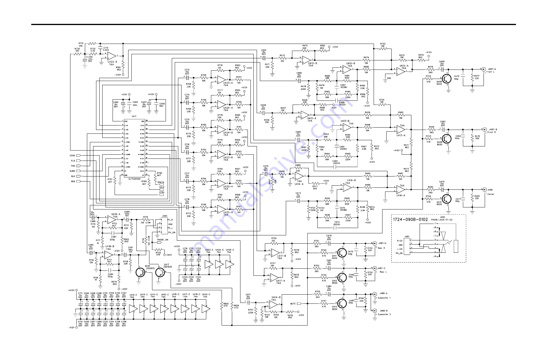 Adcom GTP-740 Service Manual Download Page 49