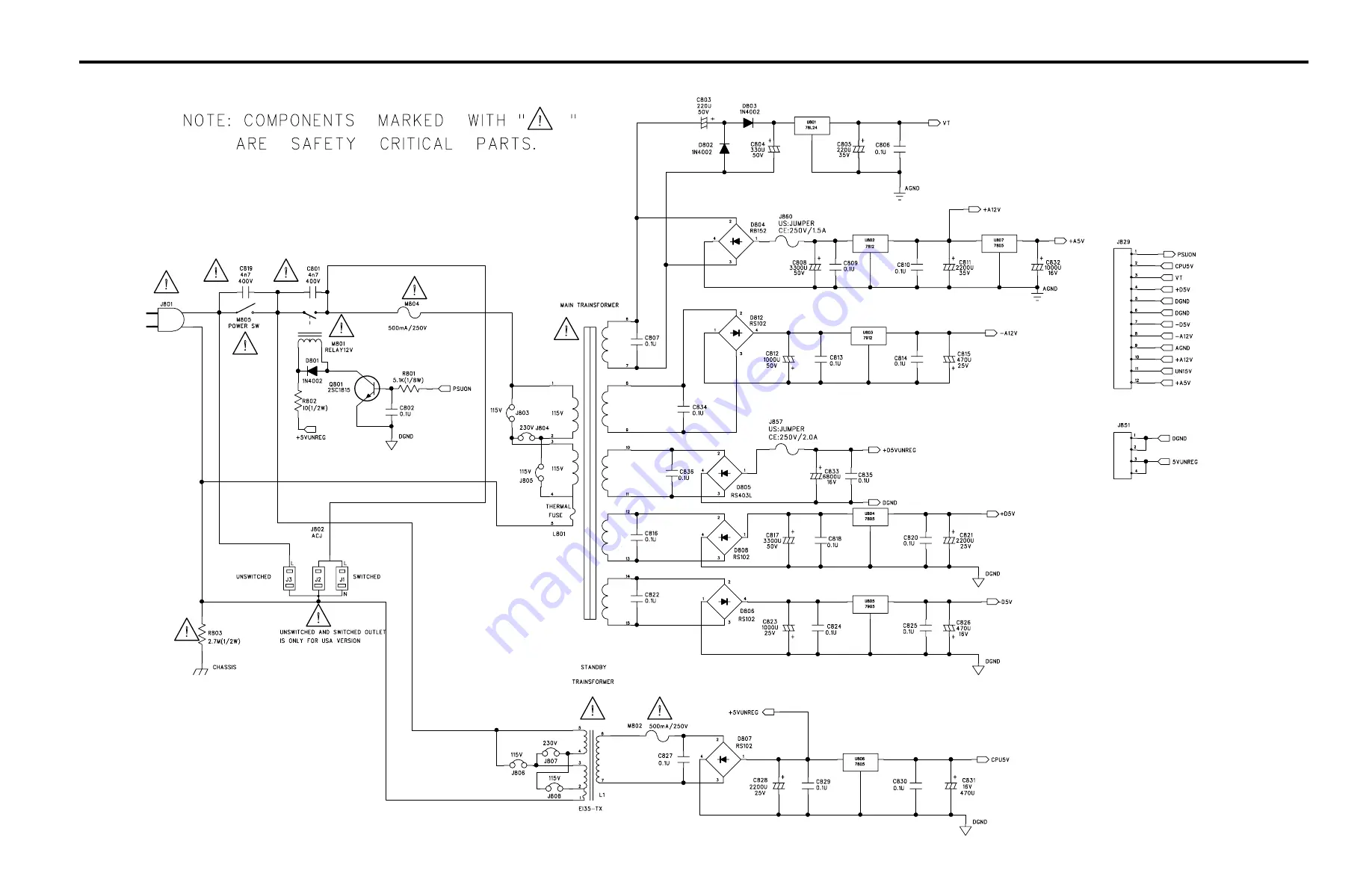 Adcom GTP-740 Service Manual Download Page 51