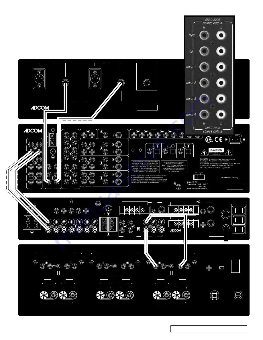 Adcom GTP-860II Owner'S Manual Download Page 13