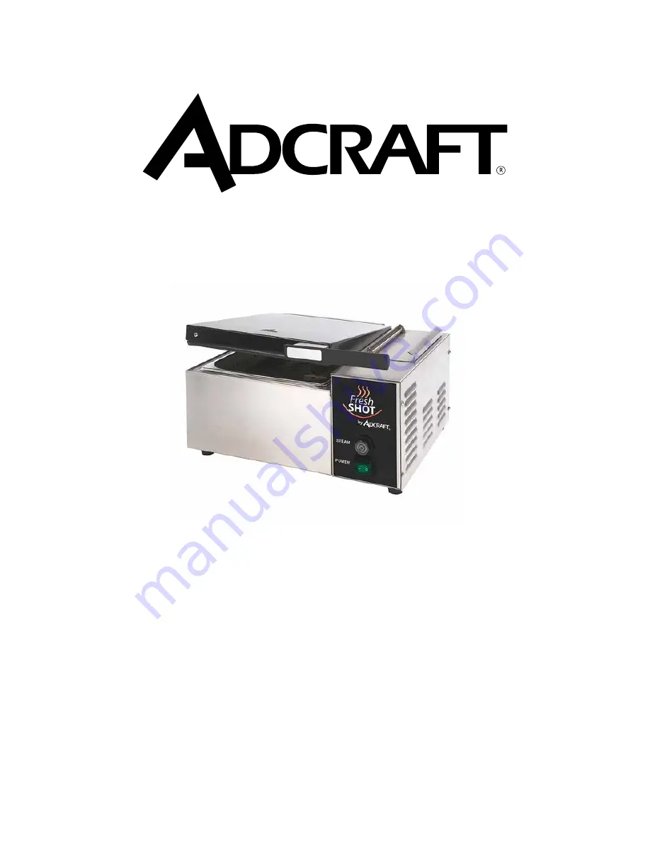 Adcraft CTS-1800W Instruction Manual Download Page 1