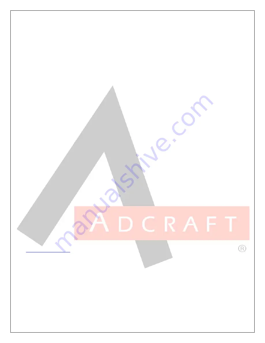 Adcraft HDS-1200W Manual Download Page 7