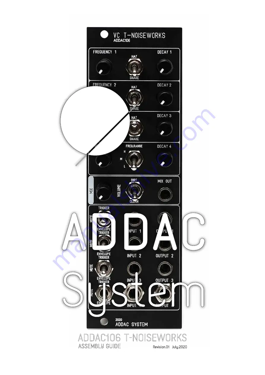 ADDAC System ADDAC106 T-NOISEWORKS Скачать руководство пользователя страница 1