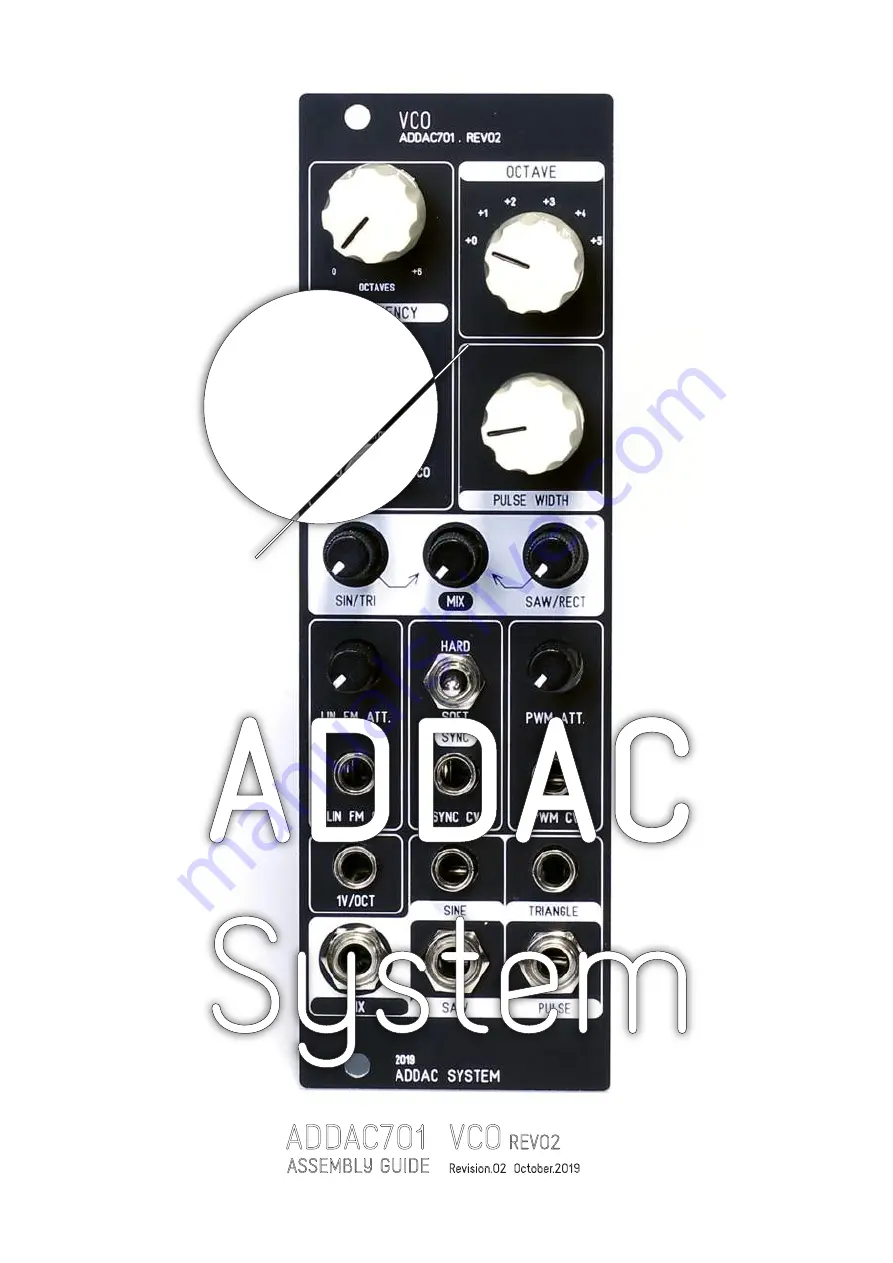 ADDAC System ADDAC701 Скачать руководство пользователя страница 1