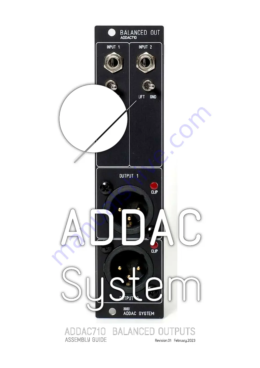 ADDAC System ADDAC710 Скачать руководство пользователя страница 1