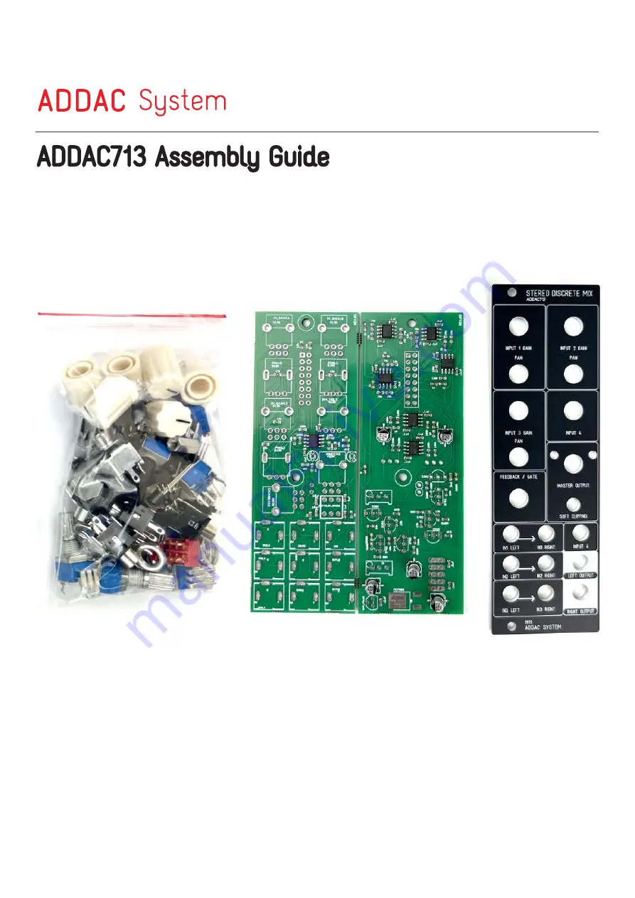 ADDAC System ADDAC713 Assembly Manual Download Page 2