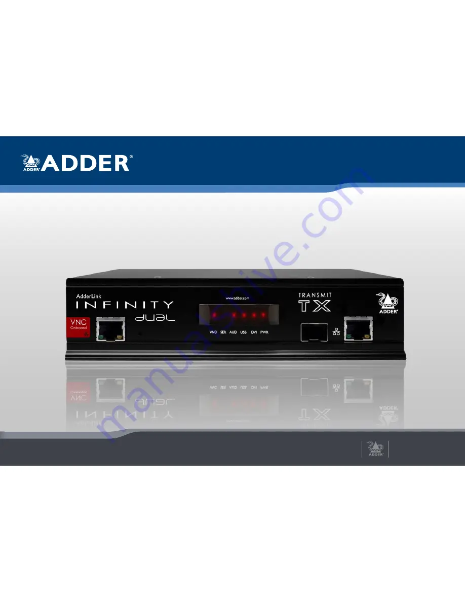 ADDER AdderLink Infinity 2112T Скачать руководство пользователя страница 1