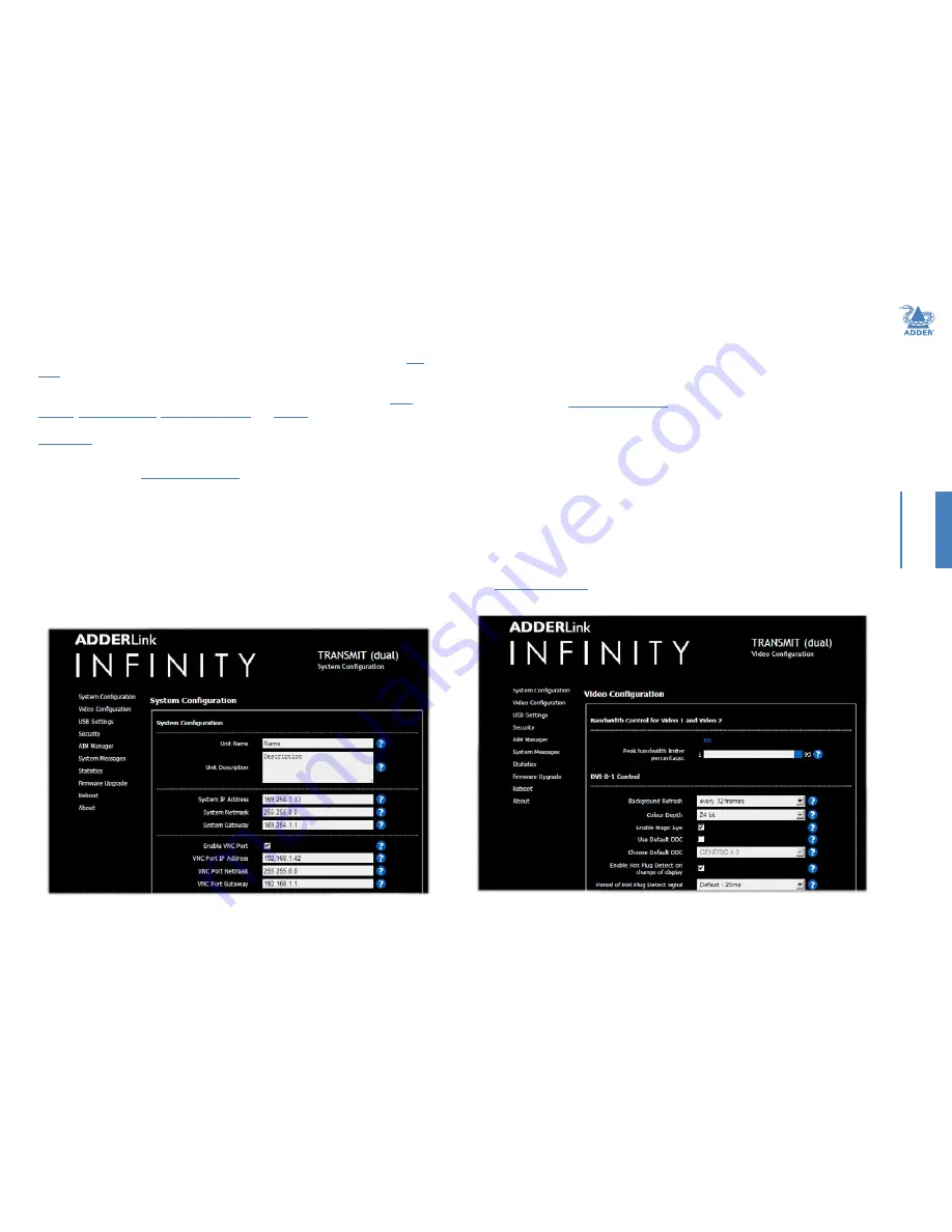 ADDER AdderLink Infinity 2112T Скачать руководство пользователя страница 17