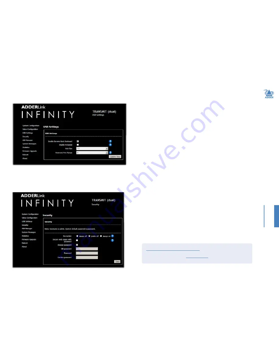 ADDER AdderLink Infinity 2112T Скачать руководство пользователя страница 27