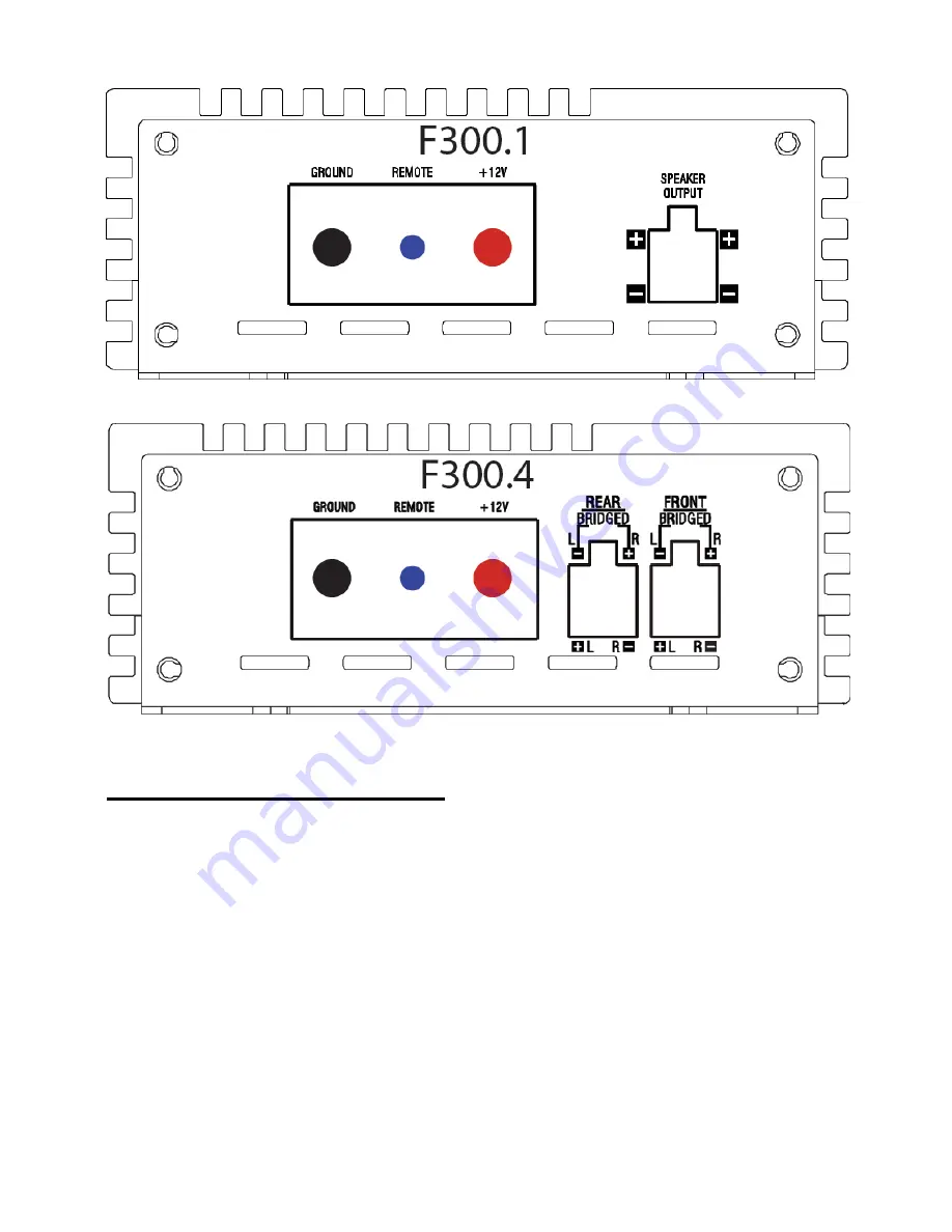 Addictive audio F300.1 Owners And Installation Manual Download Page 5