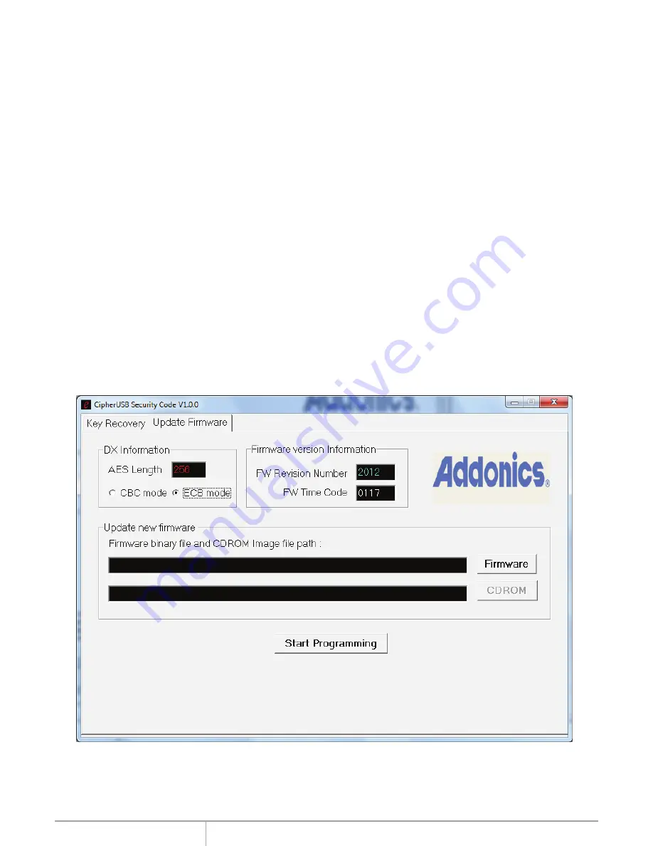 Addonics Technologies CipherUSB CA256USB User Manual Download Page 4