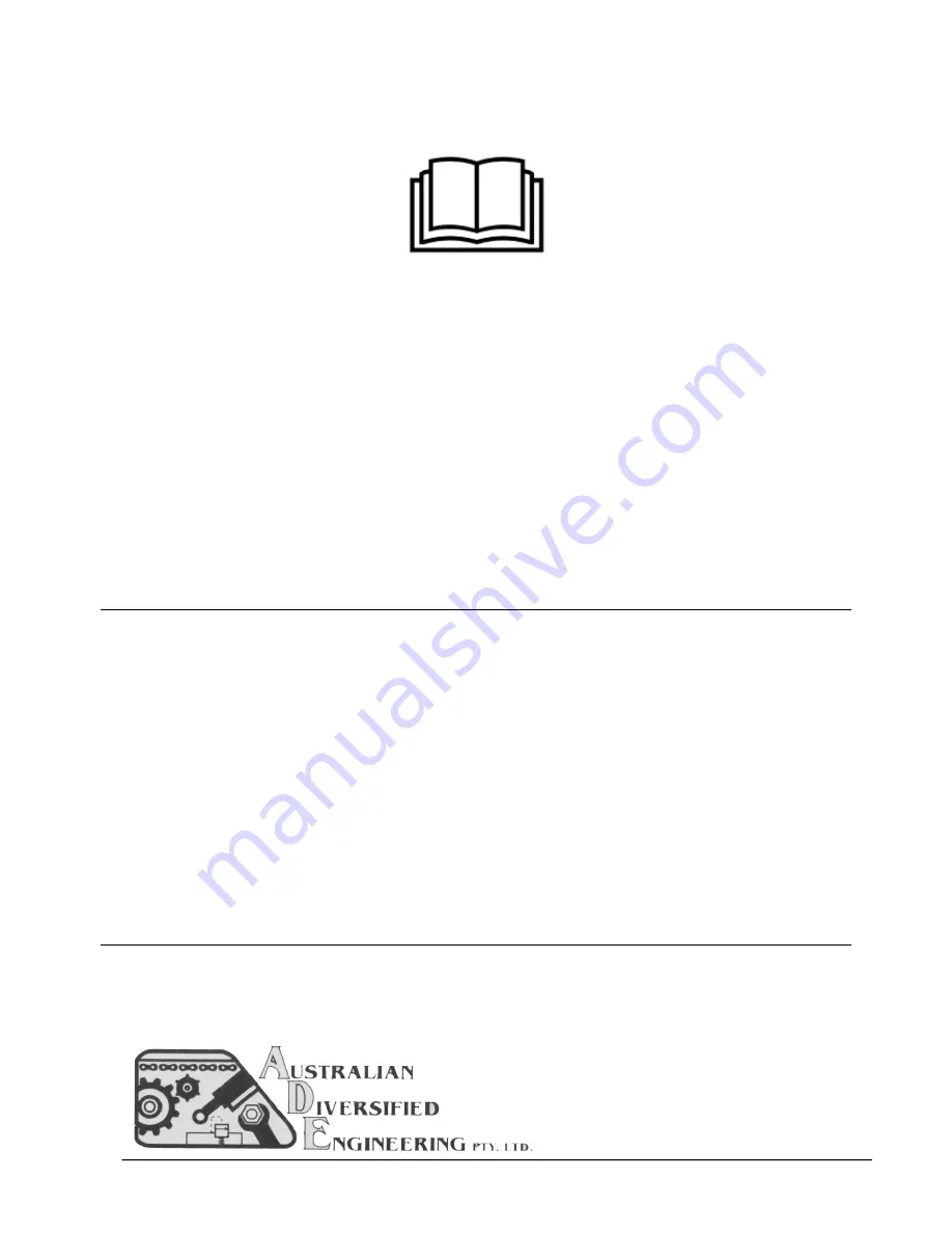 ADE ADE015759 Operation & Maintenance Manual Download Page 1