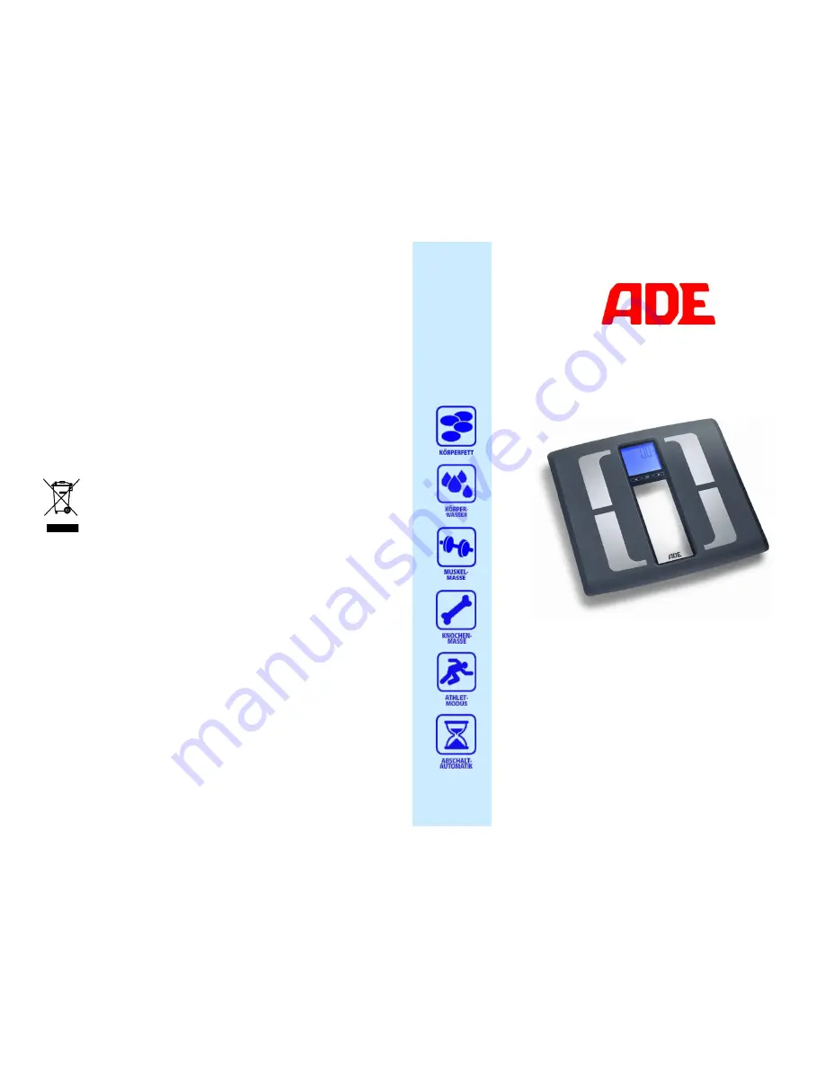 ADE BA 1210 Operating Instructions Manual Download Page 1