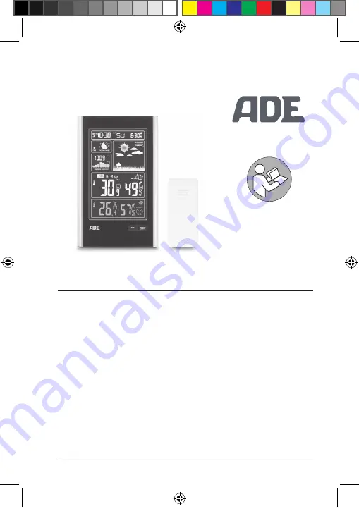 ADE WS 1600 Quick Manual Download Page 1