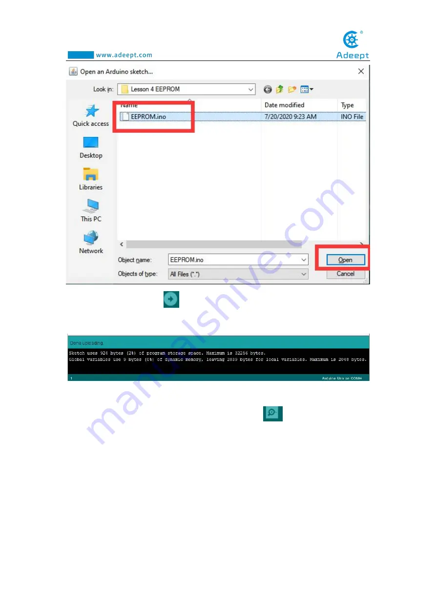 ADEEPT Robotic Arm Manual Download Page 58